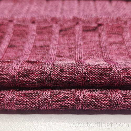 Soft Rib Knitted Fabric Polyester Rib Knitting Fabric Factory